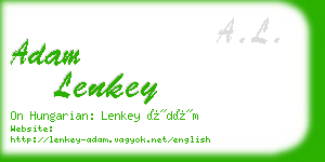 adam lenkey business card